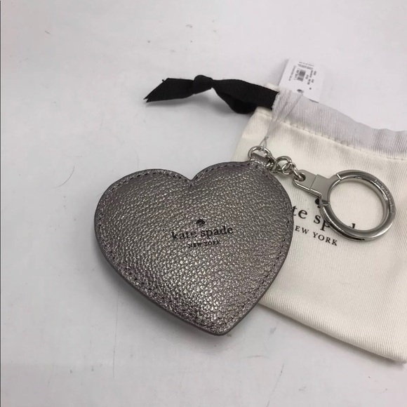 Kate Spade Jeweled Heart Keychain / Purse Charm - Picture 3 of 7